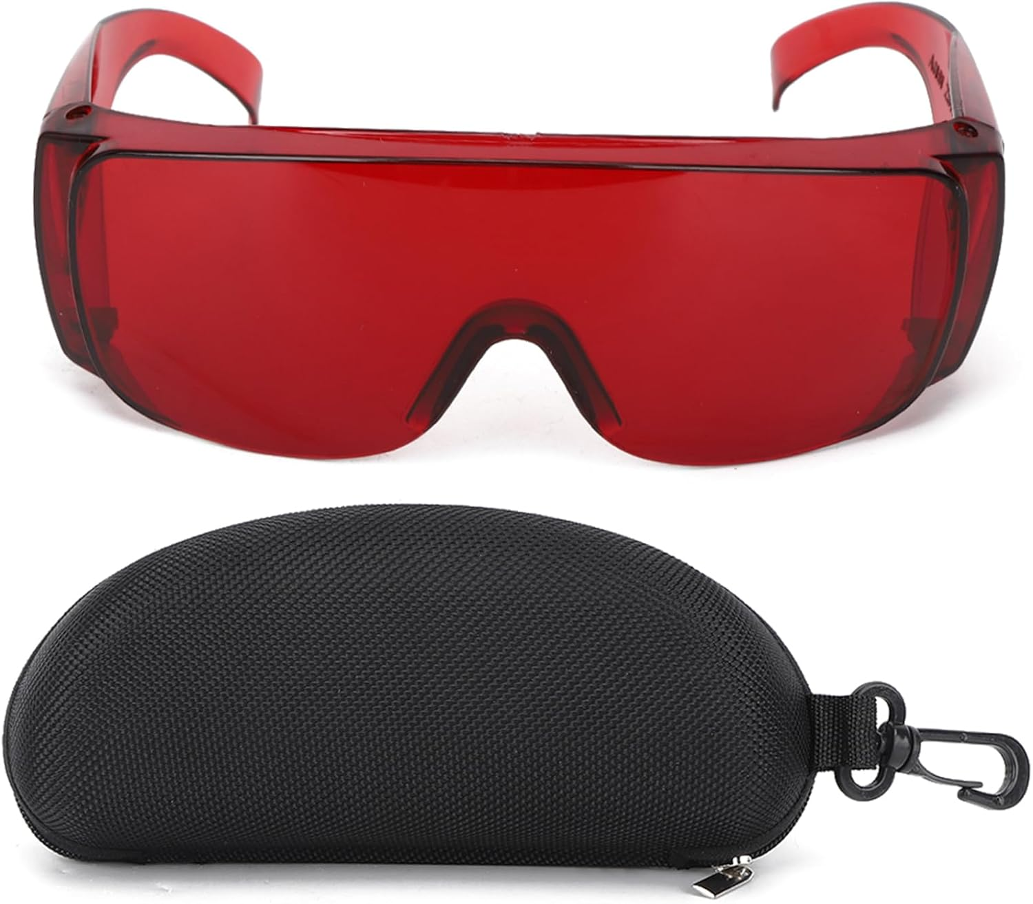 405-1064Nm Wavelength Safety Glasses for Typical 650Nm 445Nm 405Nm Light, Can Filter 80% of the Strong Light for Hair Removal Treatment Eye Goggles (Red)