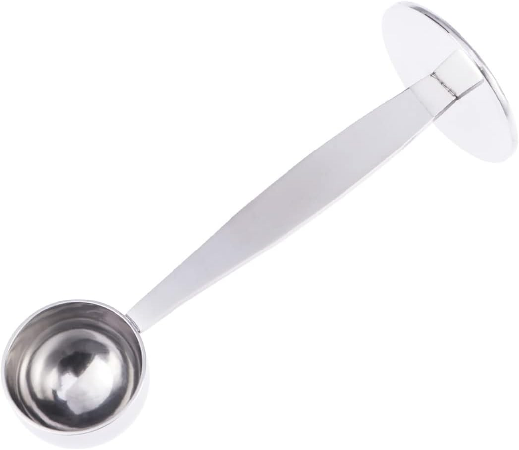 LIGIGWASH 10G Espresso Tamper Spoon and Coffee Measure Scoop Stainless Steel Dual Function Tool for Ground Coffee Cocoa and Tea Easy to Clean and Dishwasher Safe image number 1