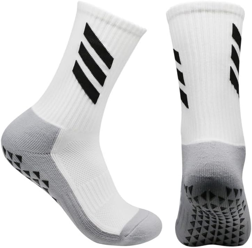 ZANZER Soccer Grip Men Socks, anti Slip Athletic Socks Non-Skid Football Basketball Socks with Grip Pads image number 2