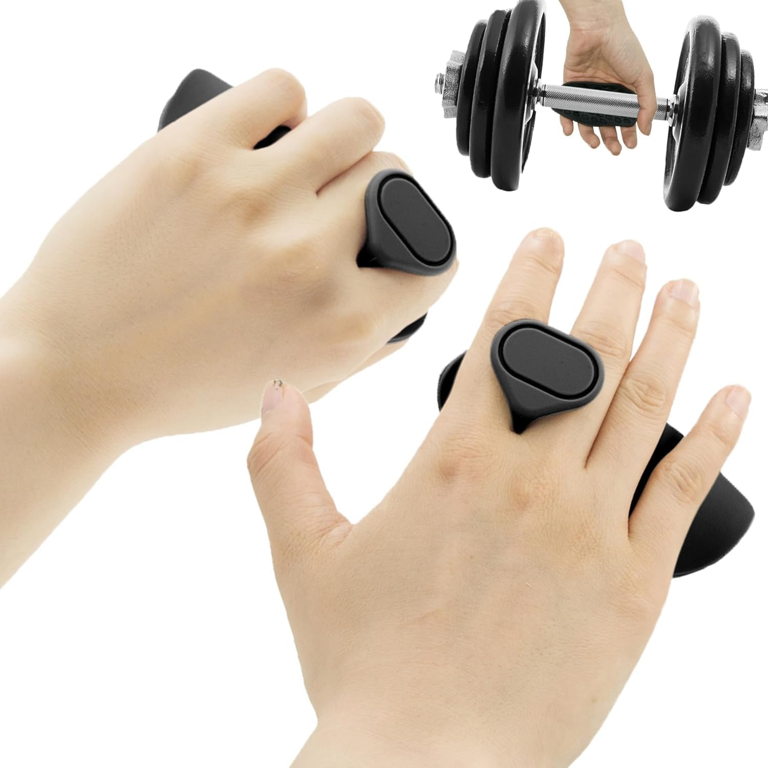 2 Pairs Weight Lifting Grips (Black + Gray) | Premium Gym Grips for Deadlifts, Rows & Pulls | Fingerless Workout Gloves for Men & Women | Palm Protection for Callus Prevention