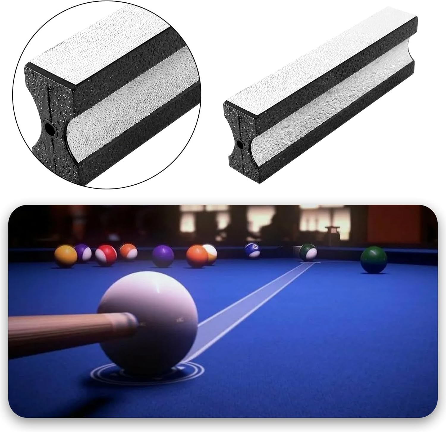 OTOTEC 1Pc Multifunctional Pool Cue Tips Shaper Cue Repair Kit Suitable for 9Mm to 13Mm Pool Cues for Replacement and Shaping Cue Tips (100X31X16Mm) image number 4