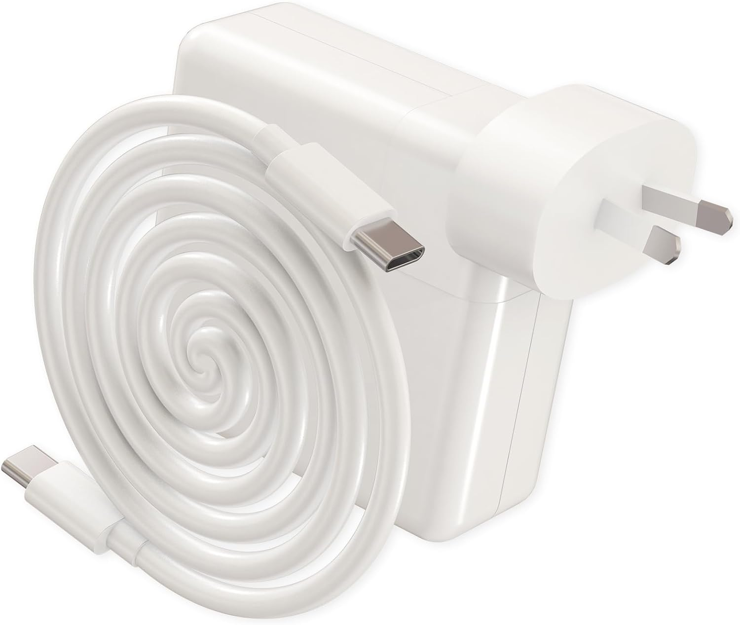 Mac Book Pro Charger,61W USB-C Power Adapter Charger for Macbook Pro 13 Inch/12 Inch/14 Inch Compatible with Macbook Air/I-Pad Pro/Type C Laptop,Included USB-C to USB-C Charger Cable(6.6Ft/2M) image number 6