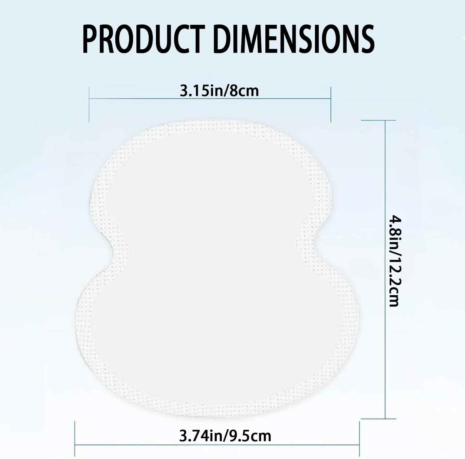 100 Pcs Underarm Sweat Pads/Anti-Perspirant & Odour Control for Men & Women/Absorbent Hyperhidrosis Protection, Comfortable & Unscented （Individually Wrapped） image number 3