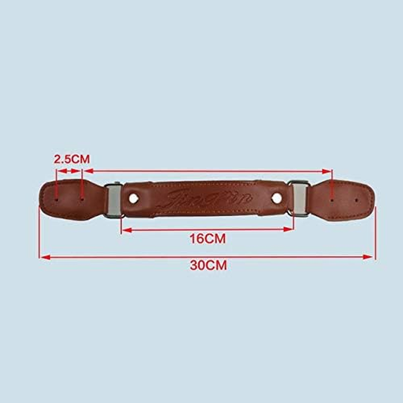 2018 Luggage Hardware Suitcase Repair Parts Handle Travel Case Pull Rod Cipher Suitcase Hand Carry General Handle Leather - (Color: Chocolate) image number 1