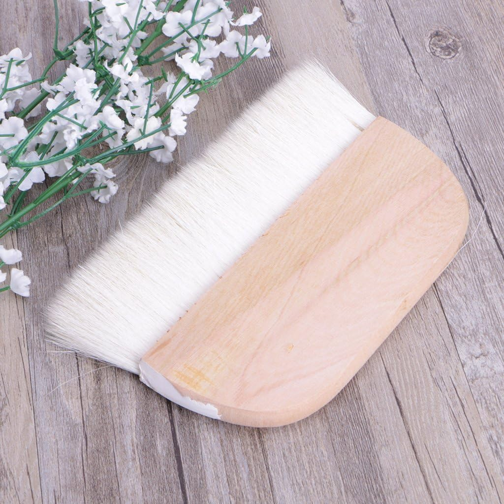 8In Wooden Handle Art Supplies Watercolor Brush Goat Hair Hake Brush
