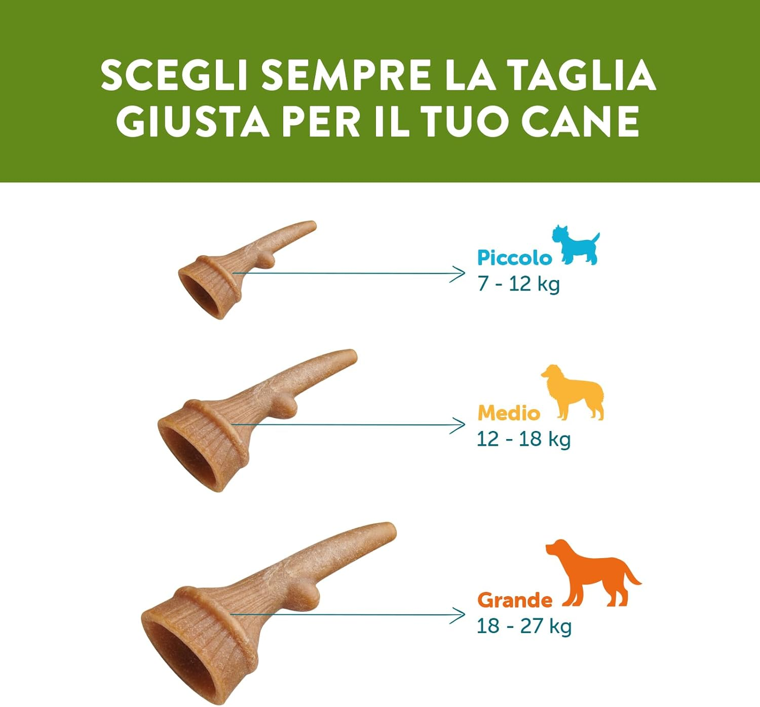 WHIMZEES Antler Dental Dog Treats, Value Bag, Medium (12-18 Kg Dogs), Natural Daily Dental Chews (Pack of 12) image number 6