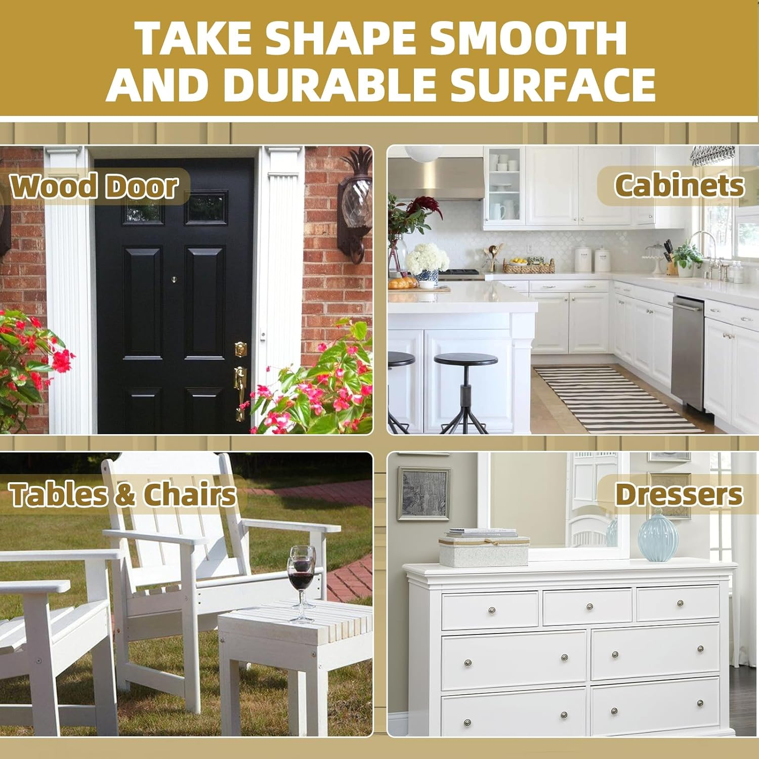 Astravox Wood Touch up Paint, 1.5 Oz White Paint for Wood Repair Scratches, Spots and Chips, Strong Adhesion Waterproof Quick Dry for Doors Tables Furniture Kitchen Cabinets Dressers - Black001 image number 7