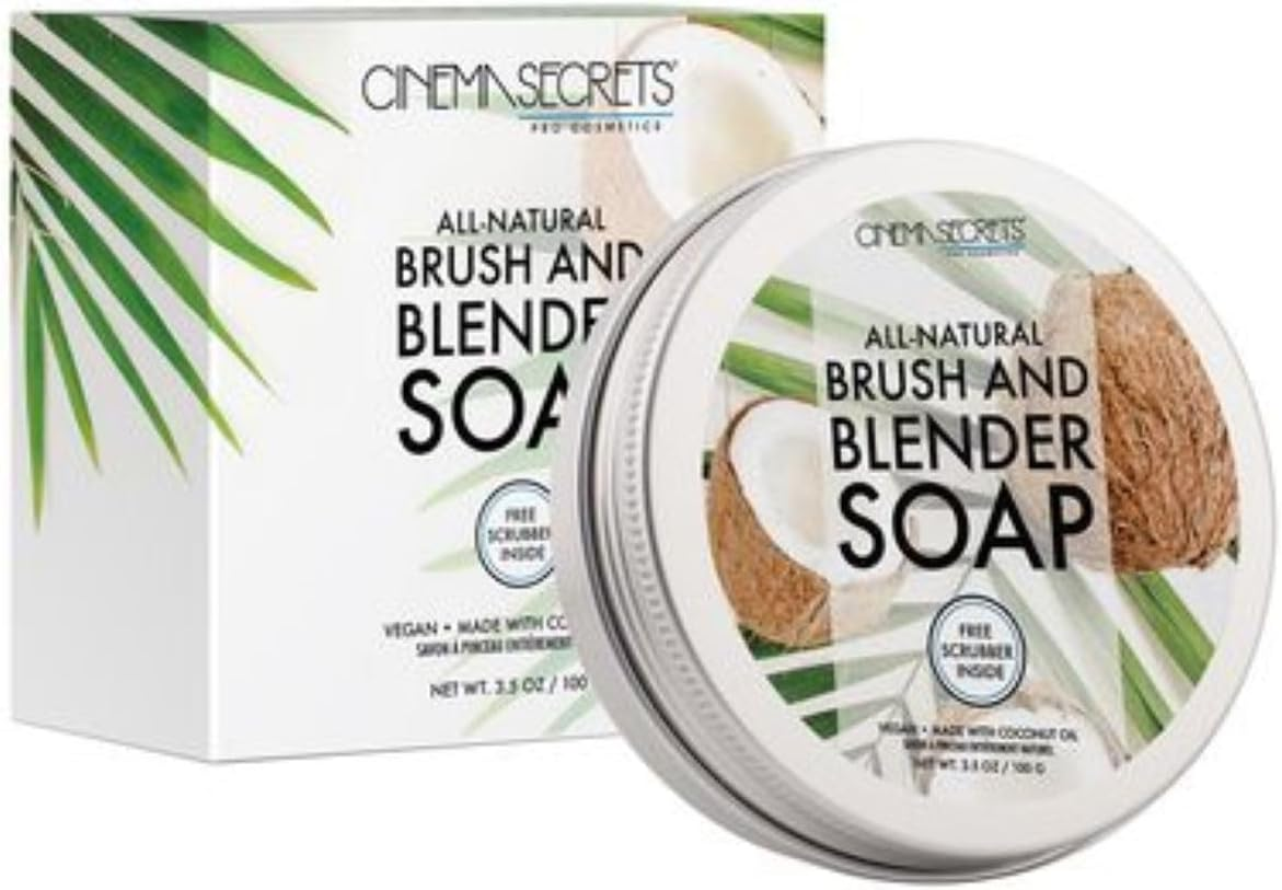 Cinema Secrets All Natural Solid Brush Soap with Scrubber image number 2