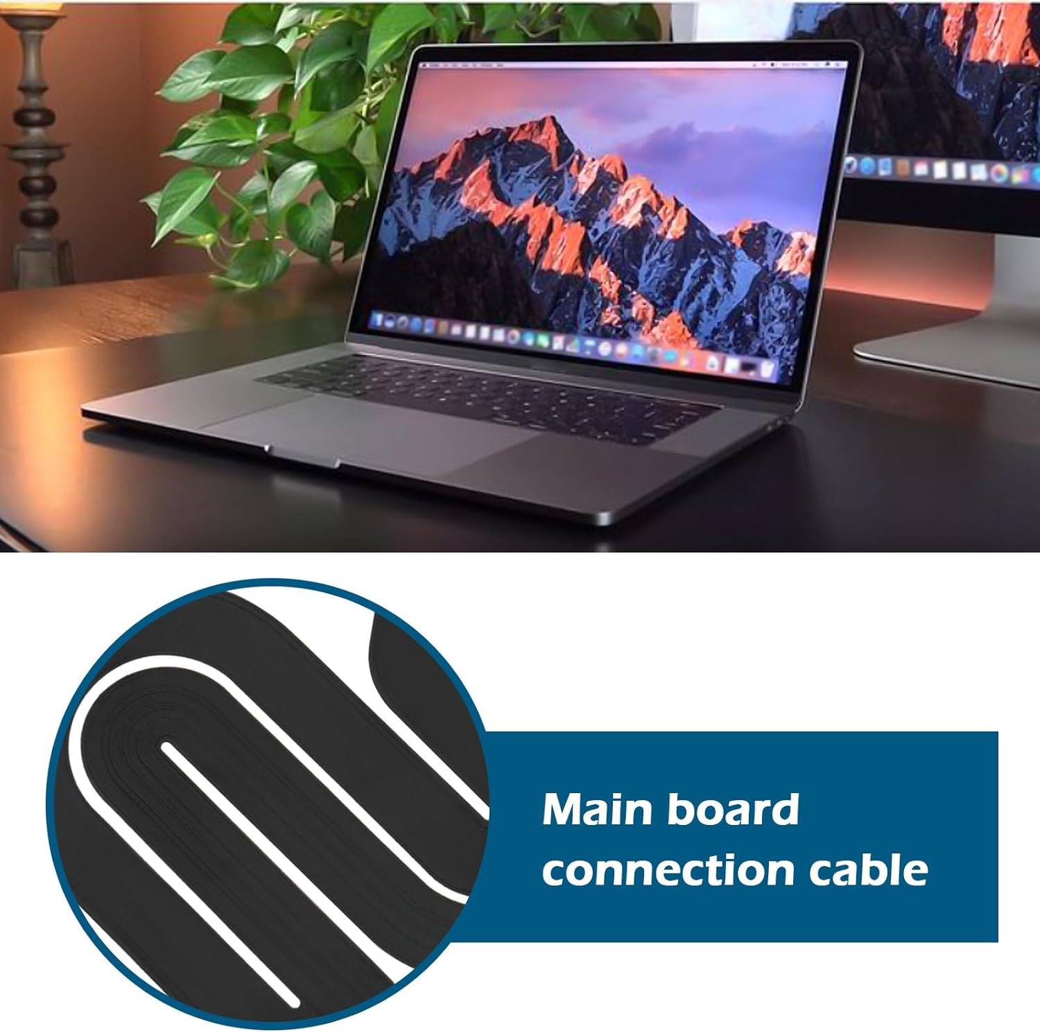 VGOL Track Pad Touch Pad Flex Cable Compatible with Macbook Pro Retina A1534 2016-2017 Replacement Part Number 821-00507-A Laptop Parts image number 3