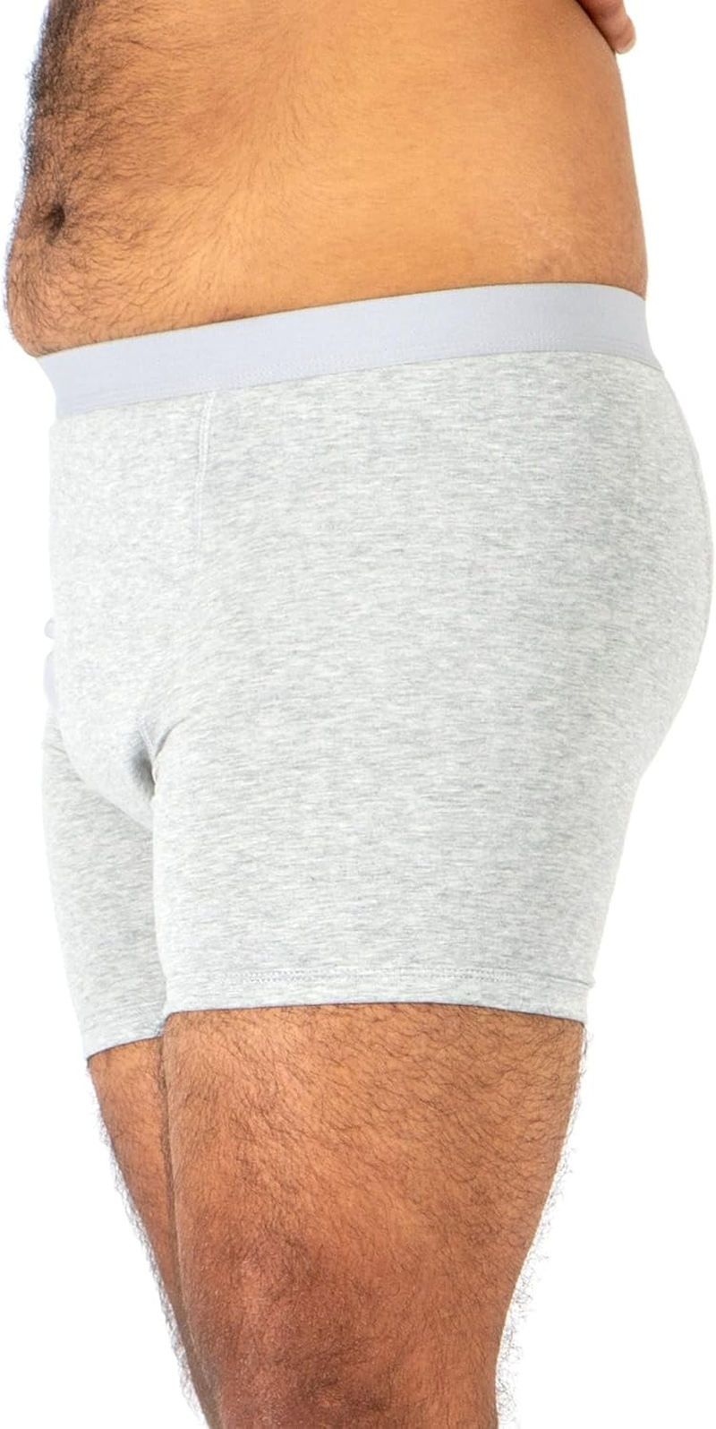 Conni Men'S Kalven Boxers, Absorbent Waterproof Washable Protective Underwear, Grey X 3, 2XL image number 6