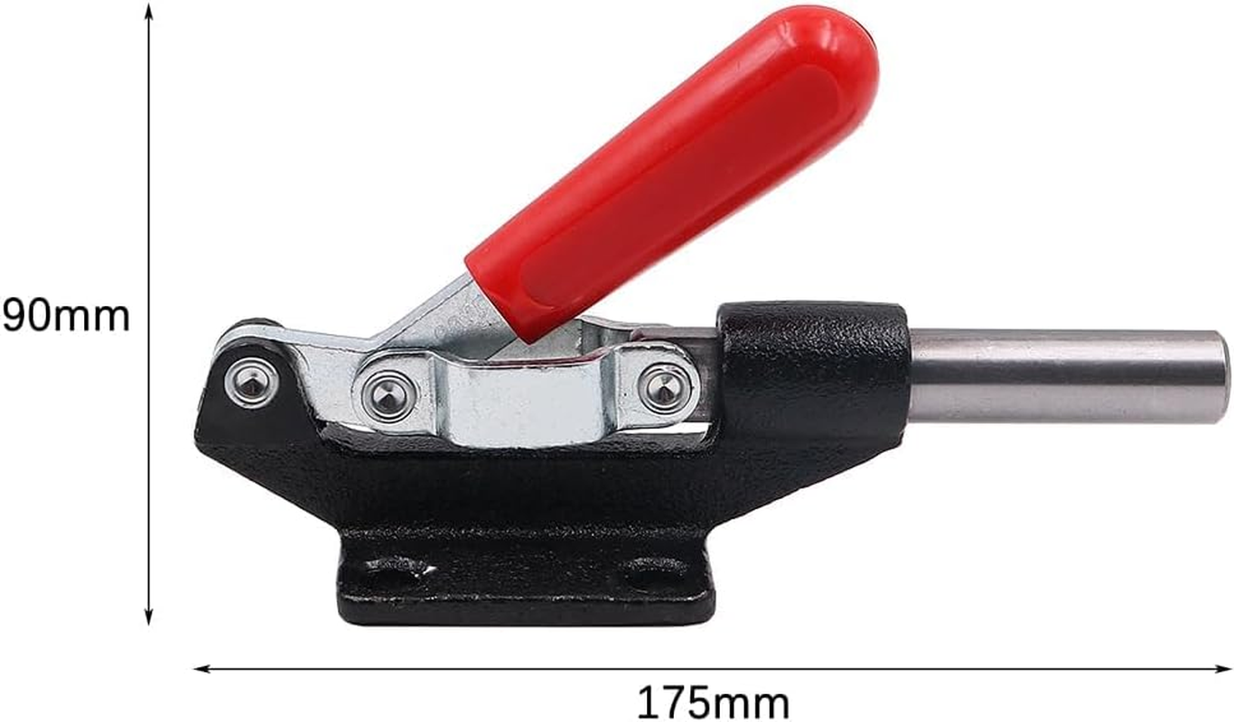 ZONADA 2 Pack Metal Toggle Lever Clamps 42Mm 386Kg Capacity &ndash; Straight Action Push Pull Piston Stroke Clamping Tool for Woodworking, Metalwork, Industrial Projects image number 1