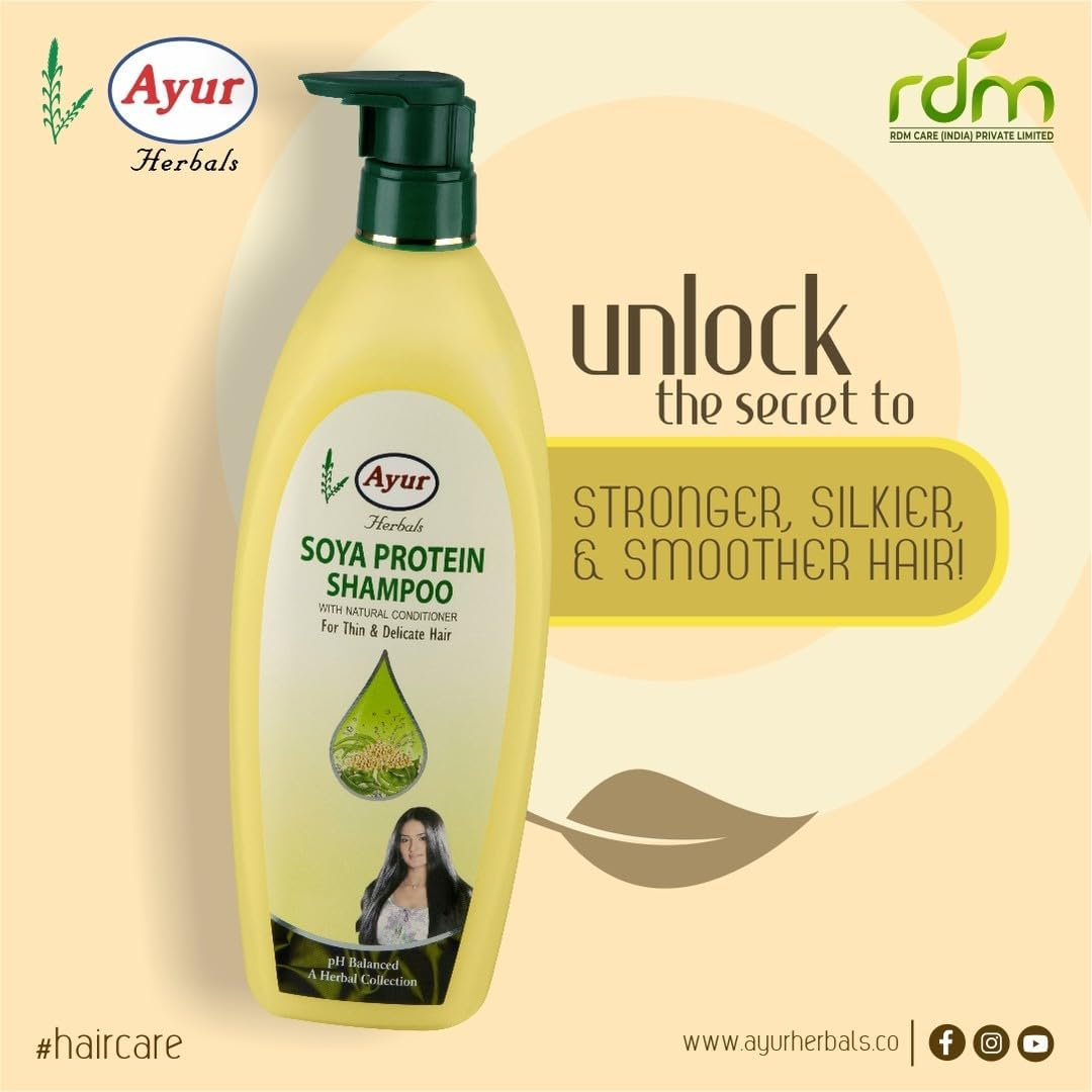 Ayur Herbals Soya Protein Shampoo 500 Ml