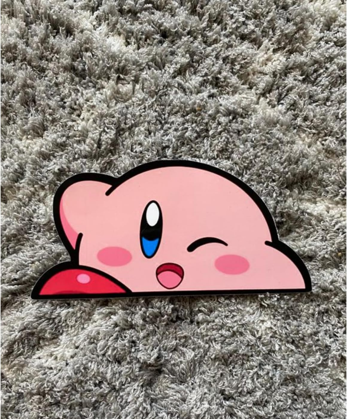 Rawan Fresh Car Stickers - Anime Pink Vinyl Sticker, Peeking Car Decals, Funny Stickers - Waterproof Bumper Stickers for Cars, Truck, Motorcycle, Wall, Window and Laptop. image number 5