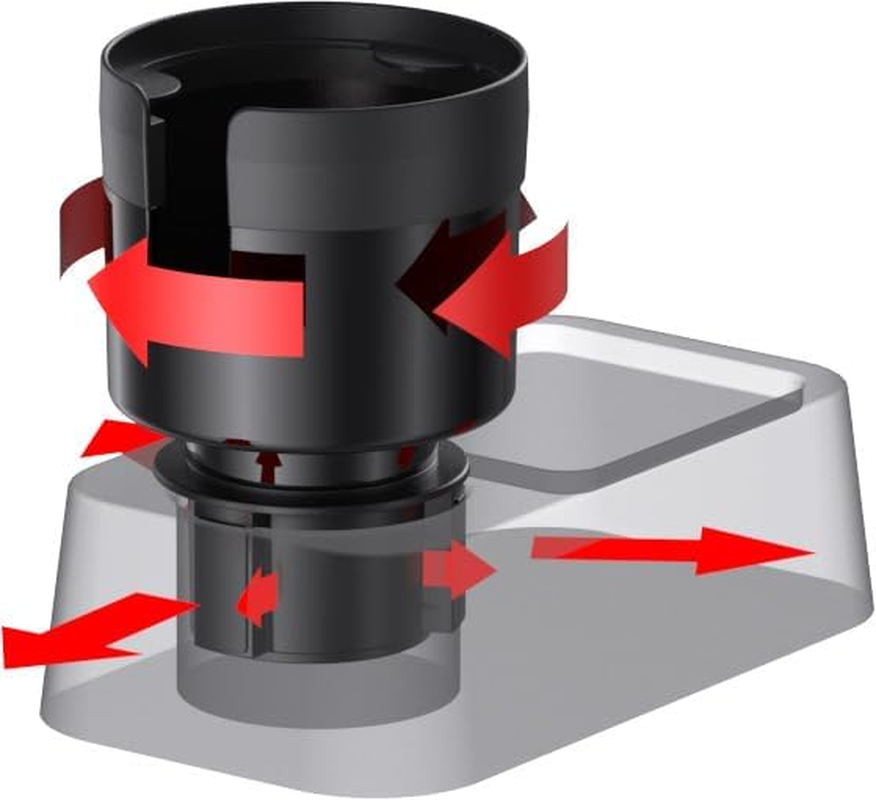 Car Cup Holder Expander - Fits Hydro Flasks 32/40 Oz, Nalgene, Yeti & Large Bottles up to 3.8 Inches Wide - for Car up to 3.2 Inches Wide (Black (Expandable Base)) image number 4