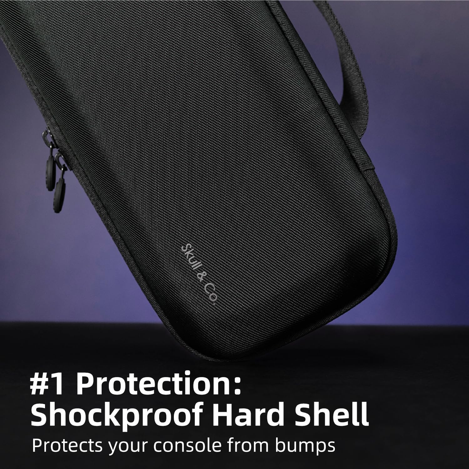 Skull & Co. Portable Hard Shell Protective Travel Carrying Case for Playstation Portal - Black image number 3