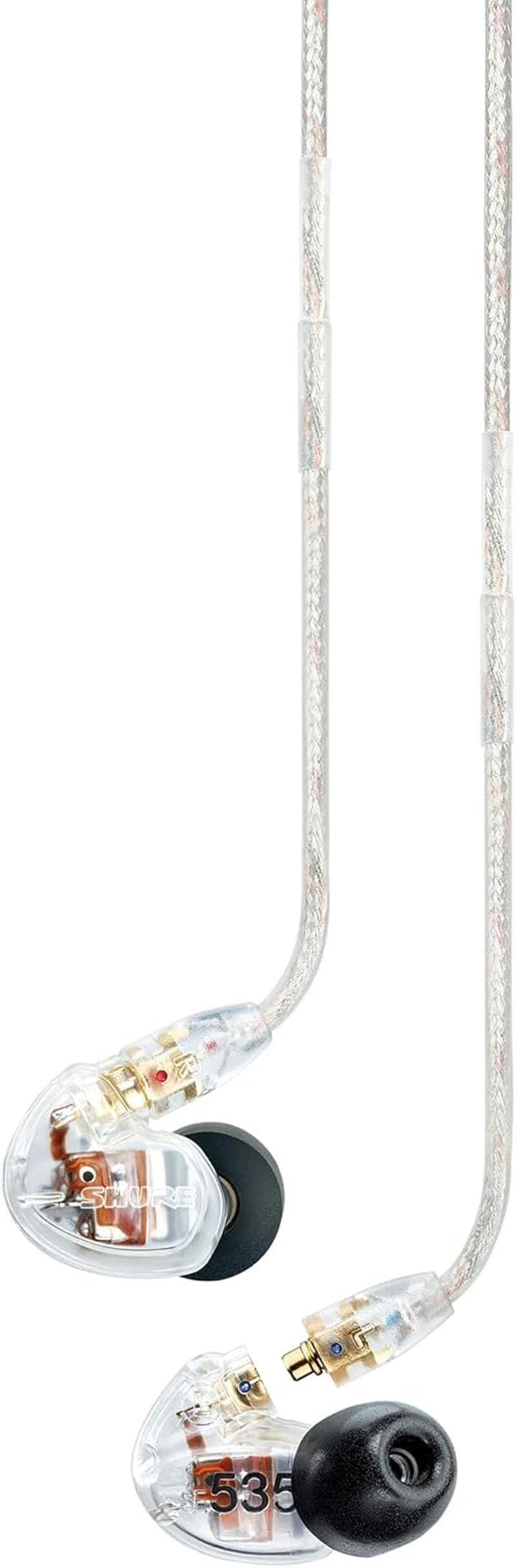 Shure SE535-CL Triple High-Definition Microdriver Earphone with Detachable Cable (Clear)