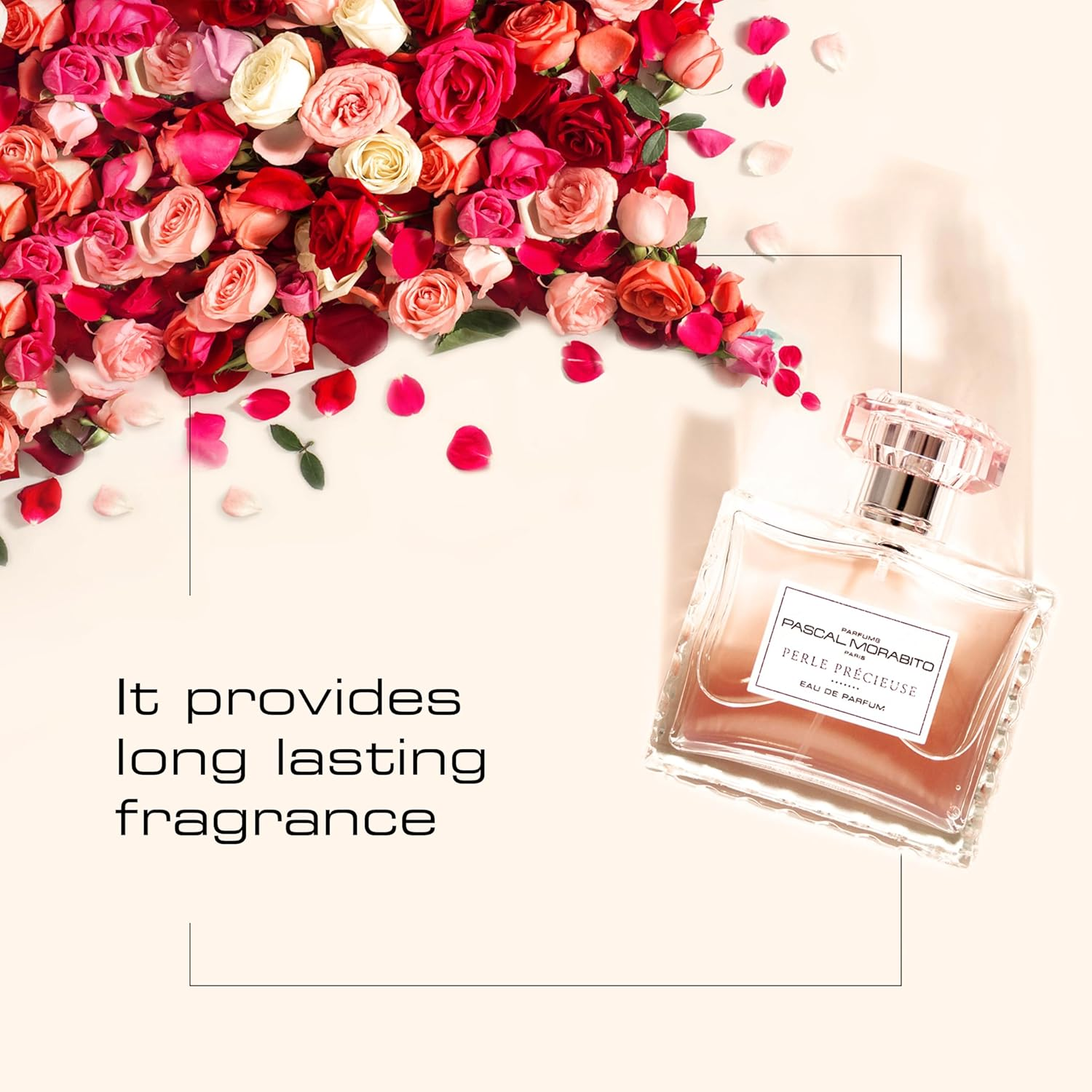 Pascal Morabito - Perle Precieuse- 3.4 Oz Eau De Parfum - Fragrance Mist for Women - Powdery Floral Musk Scent - Perfume Spray with Mandarin, Pear, Rose, Musk, Vanilla Accords