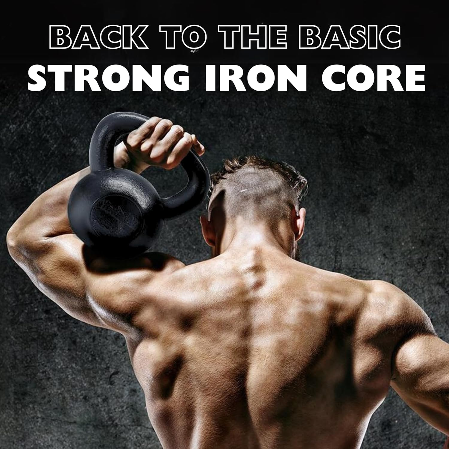 Yes4All Kettlebell Cast Iron Sets 5-10 - 15-20 - 25-30 Lbs, Multi-Level from Beginners to Pros Kettlebell Set for Strength Training & Home Gym Equipment image number 4