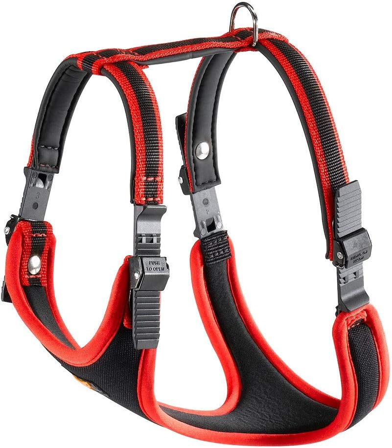 Ferplast Ergocomfort Nylon Padded Dog Harness Medium Grey/Black