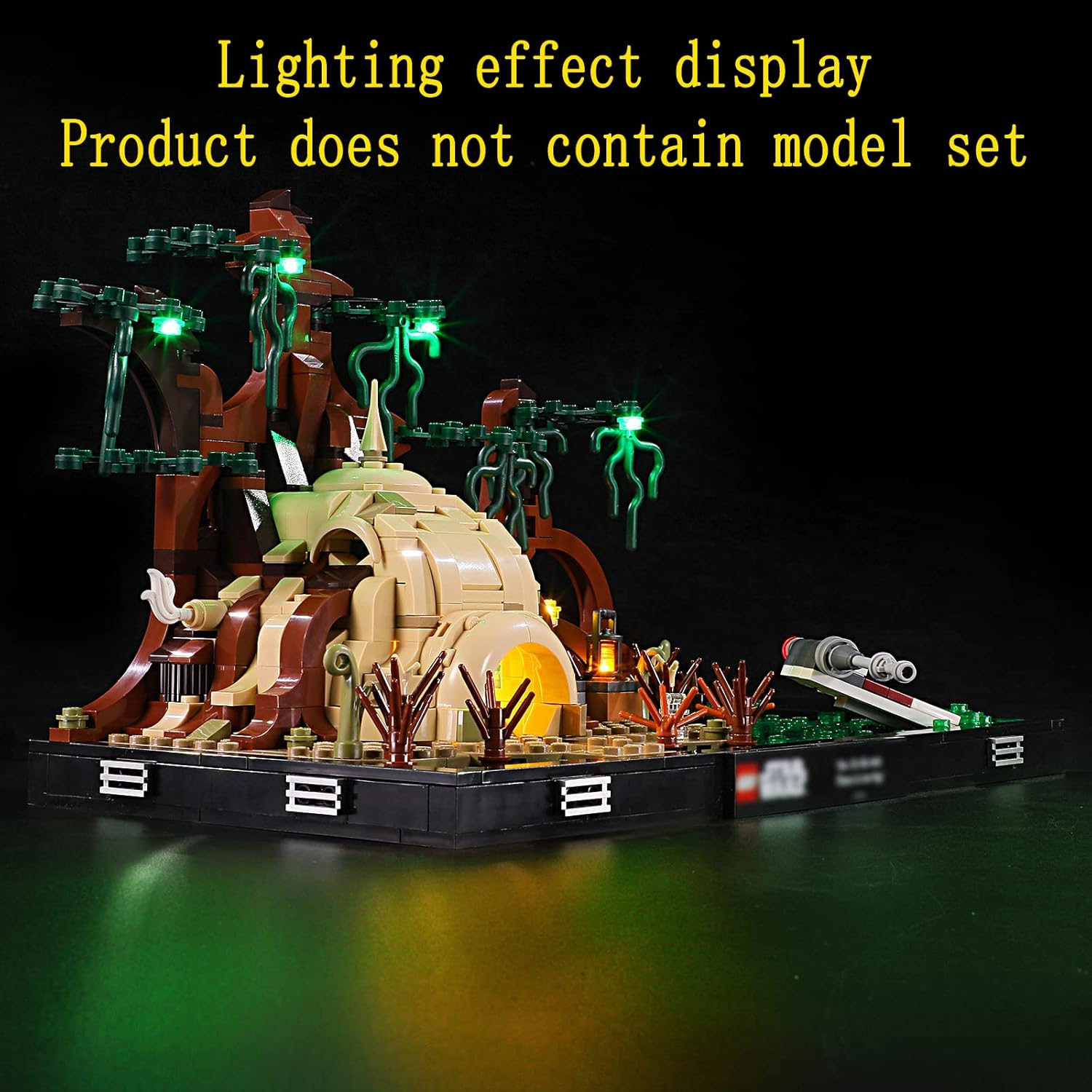 GEAMENT LED Light Kit Compatible with  Dagobah Jedi Training Diorama - Lighting Set for Star Wars 75330 Building Model ( Set Not Included) image number 3