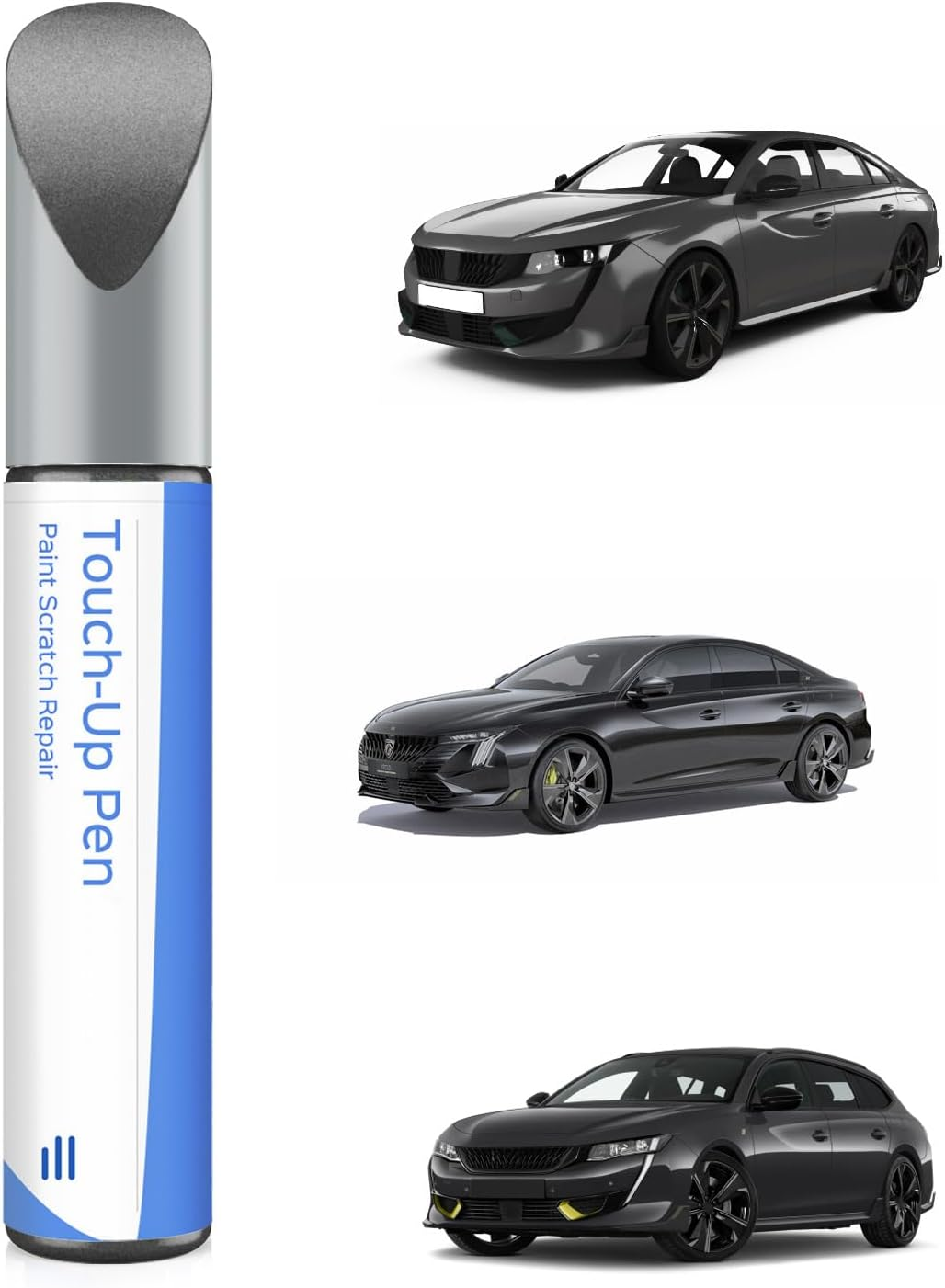 KCA Gris Artense Metallic/Cumulus Grey Metallic Touch up Paint Peugeot Exact Match - Touch up Scratches and Chips