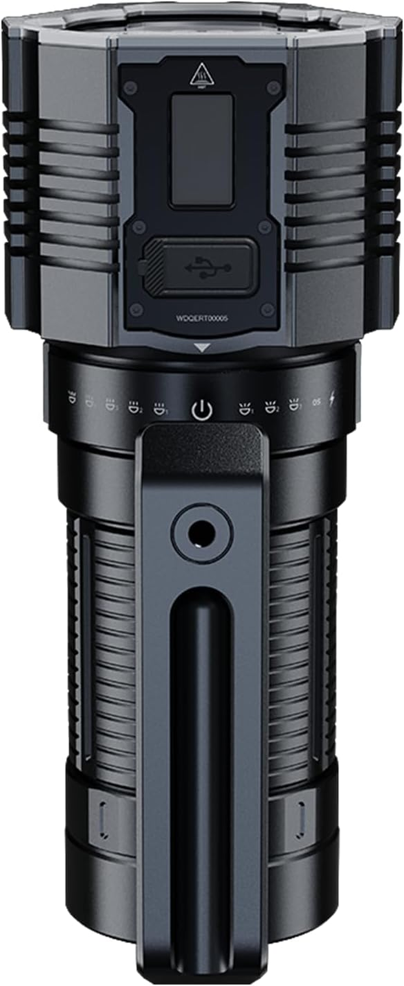 Fenix LR60R Search Flashlight - Rechargeable Search Light Type-C Port - 21000 Lumens Output, 1085 Meters Rescue Torch - IP68 Waterproof Flash Light for Camping, Traveling, Visiting - Black image number 3