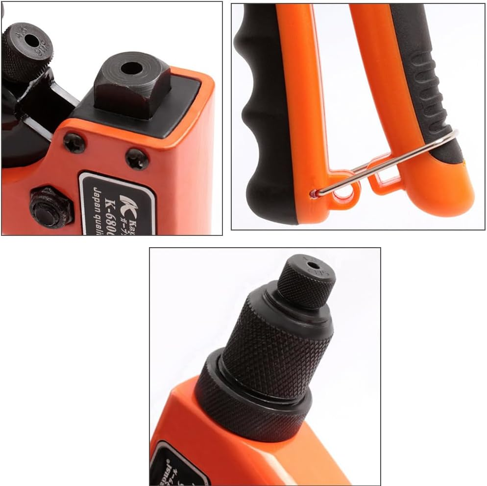 Manual Rivet Gun Kit with 80 Free Aluminum Rivets, Hand Riveter Single Rivet Tool,Manual Short-Inch Rivet Tool, Stainless Steel Rivet Machine image number 3