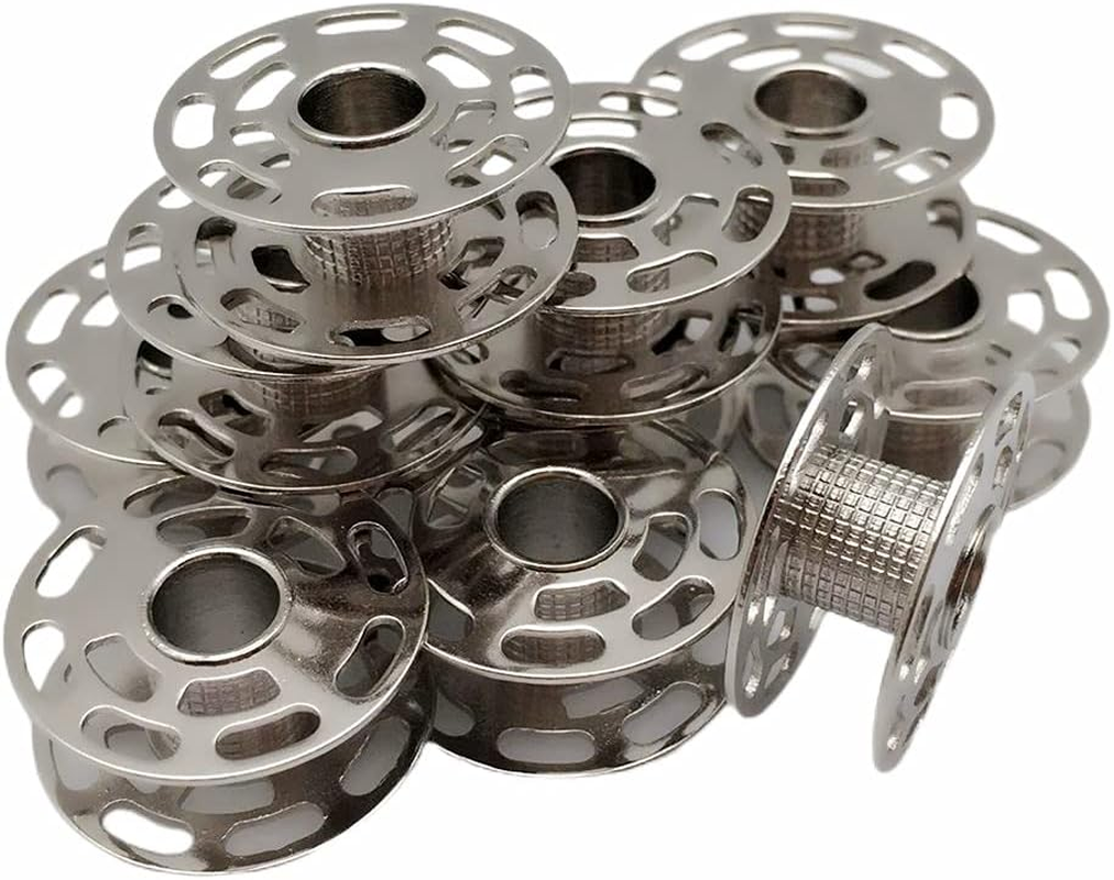 FQTANJU 10 Pieces Bobbins, Part Number # 0060265000QW - BERNINA 180 185 190 200 435 450 640 730E 1000 1630, 10 Pieces image number 1