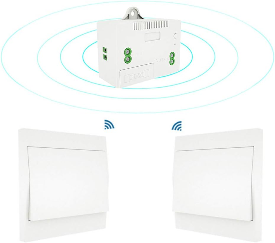 Wireless Light Switch,110-230V Wireless Light Switch and Receiver Kit Self-Powered Switch Remote Control Lighting Fixture image number 5