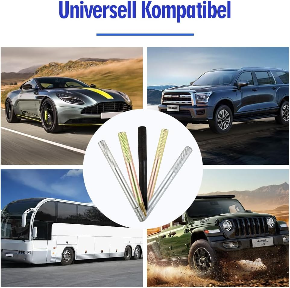 Tyafzzn Tyre Mounting Aid, 10-Piece Mounting Aid Car Tyres, Wheel Mounting Aid Set, 2 Pieces M15 X 1.25/M12X1.5/M12X1.25/M14X1.5/M14X1.25 Wheel Mounting Aid Fixing Bolts image number 3