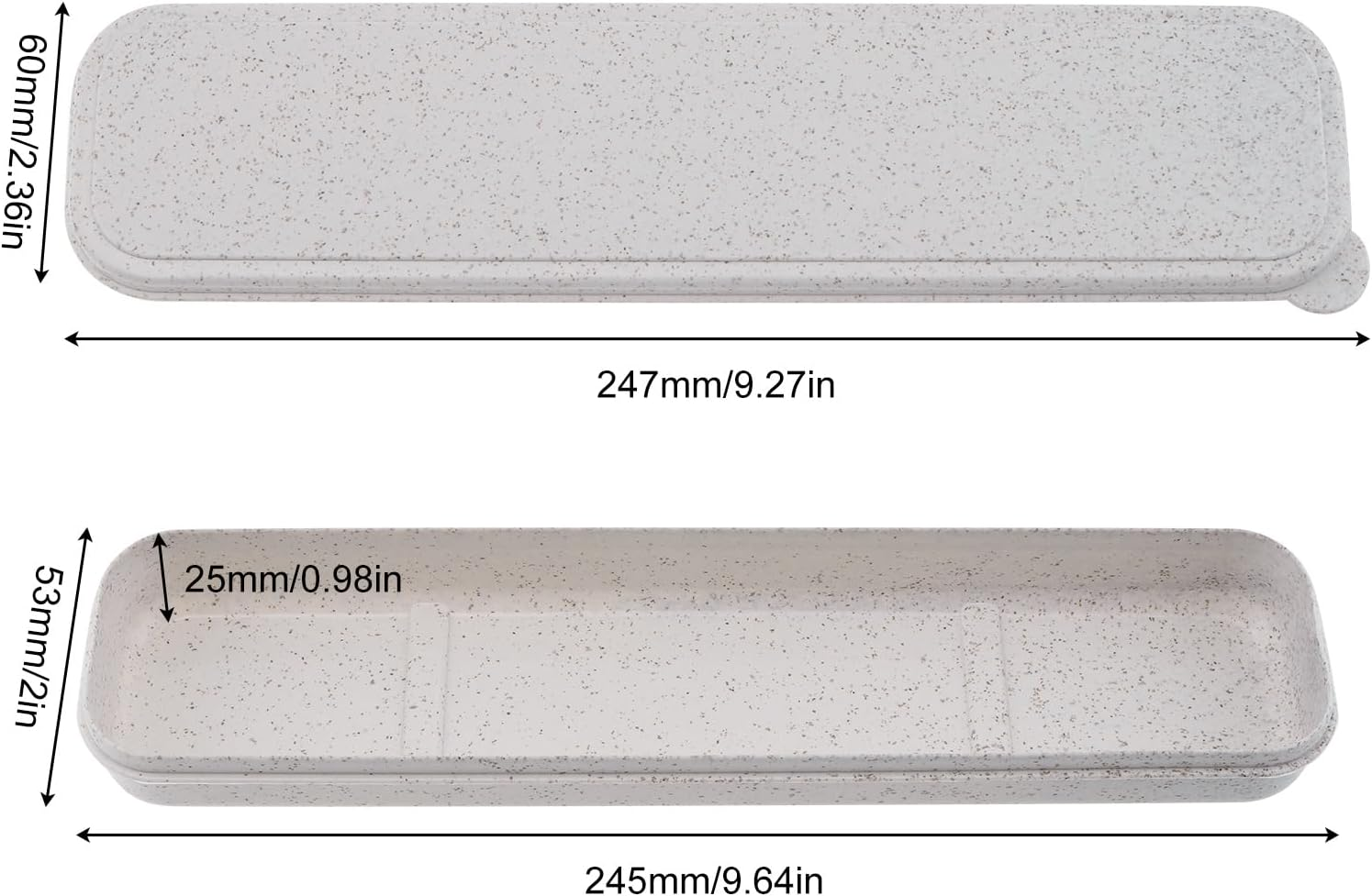 Origlam Portable Flatware Box Travel Tableware Storage Box, Travel Case Travel Tableware Storage Box, Utensil Case Lunch Bag Flatware Box image number 3