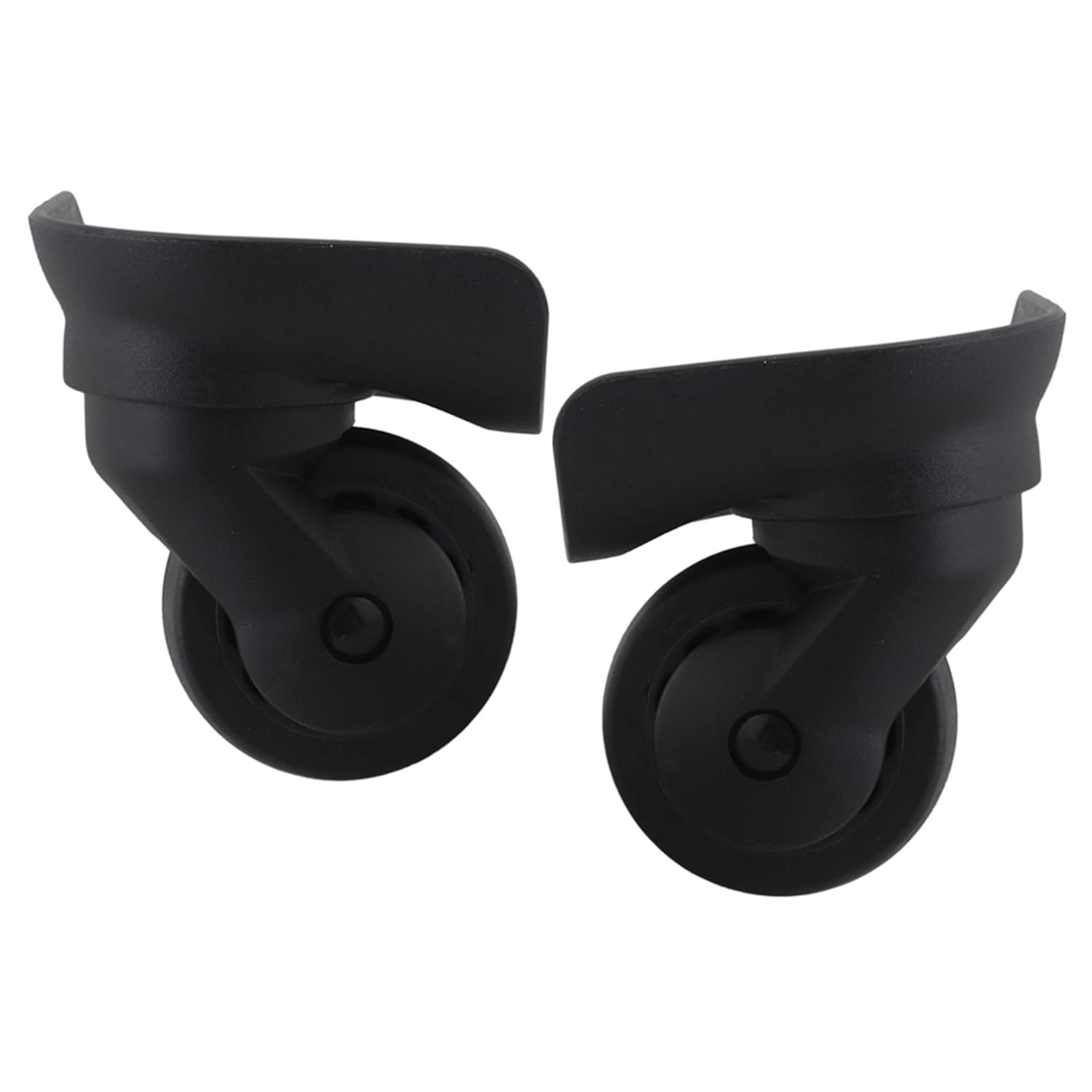 Mxfans Black DIY 3.27X4.09X2.05Inch Large W197 Left & Right Luggage Wheels Replacement Pack of 2 image number 5