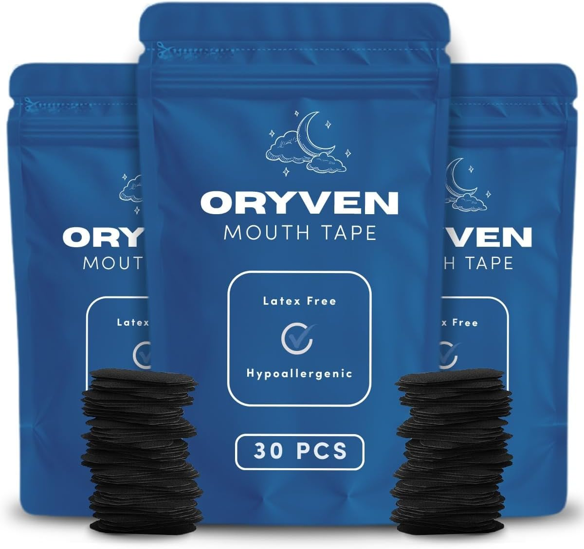 Hypoallergenic Mouth Tape for Sleeping 30 Pack anti Snoring Sleep Strips Gentle and Latex Free Breathable Design for a Better Night&rsquo;S Sleep image number 5