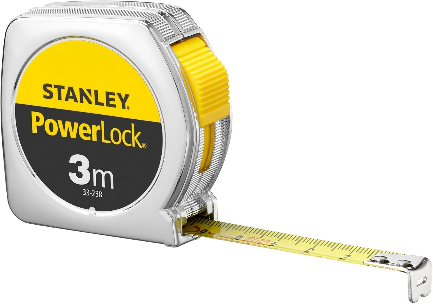 Stanley 0-33-238 "Powerlock" Tape Measure, Silver, 3 M/12.7 Mm