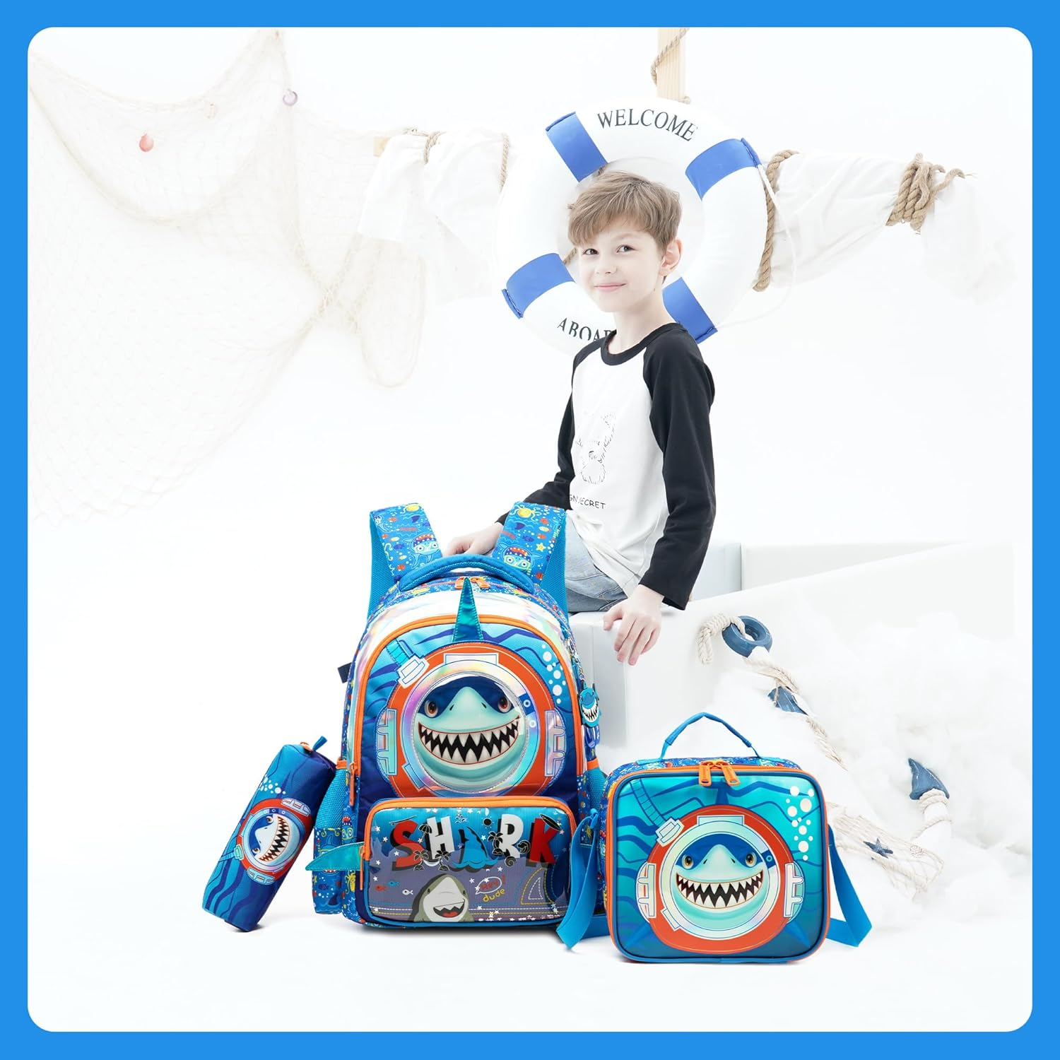 Meetbelify Kids School Backpacks for Girls Boys Backpack with Lunch Bag for Elmentary Students - 01 Butterfly image number 4