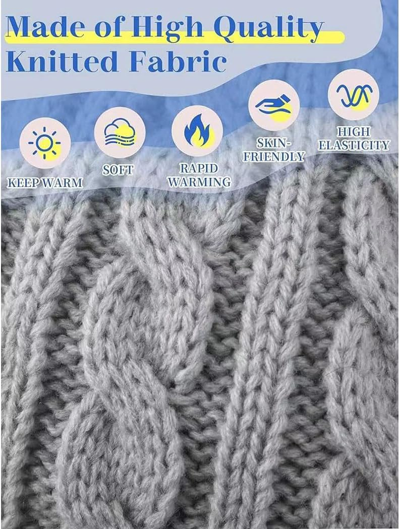 Idopick Winter Knit Beanie Hat for Men Women, Wool Knit Hat Soft Warm Beanie Cap Breathability & Elasticity Snow Cap Hat - Black image number 4