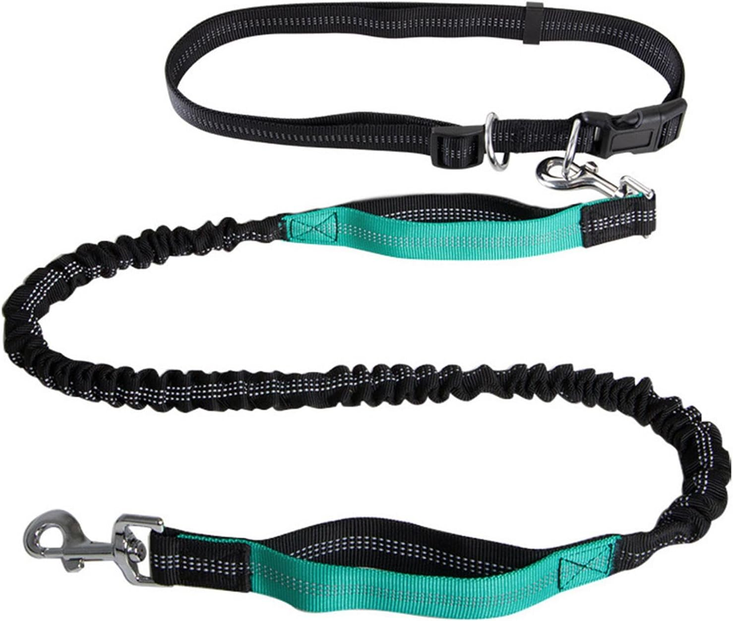 Hands Free Dog Lead for Dog Walking Running Jogging, Retractable, Dual Handle, Shock Absorber, Soft Foam Padding, Adjustable Wasit Leash image number 1