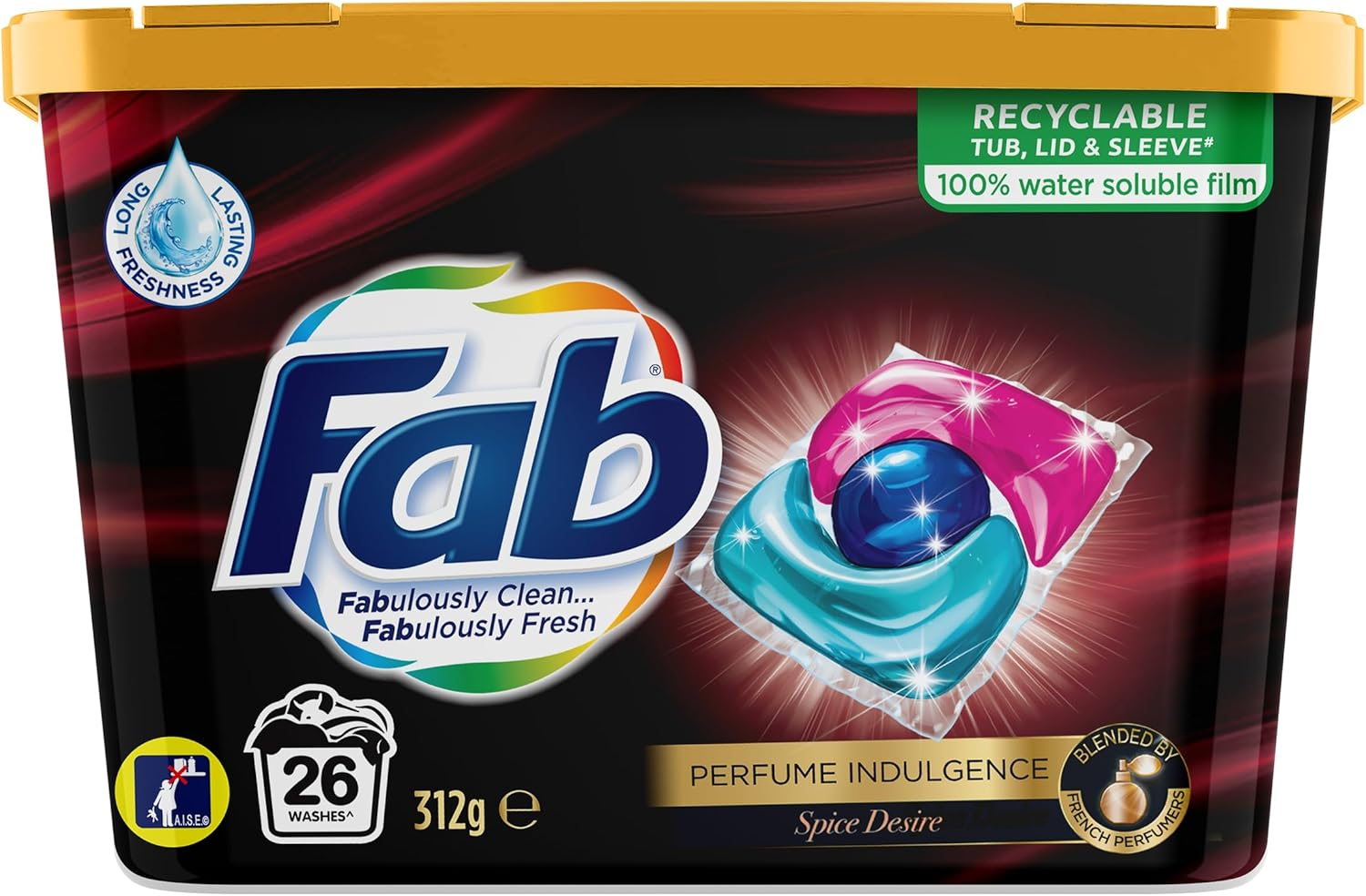 Fab Spice Desire Laundry Triple 26 Capsules 312 G image number 1