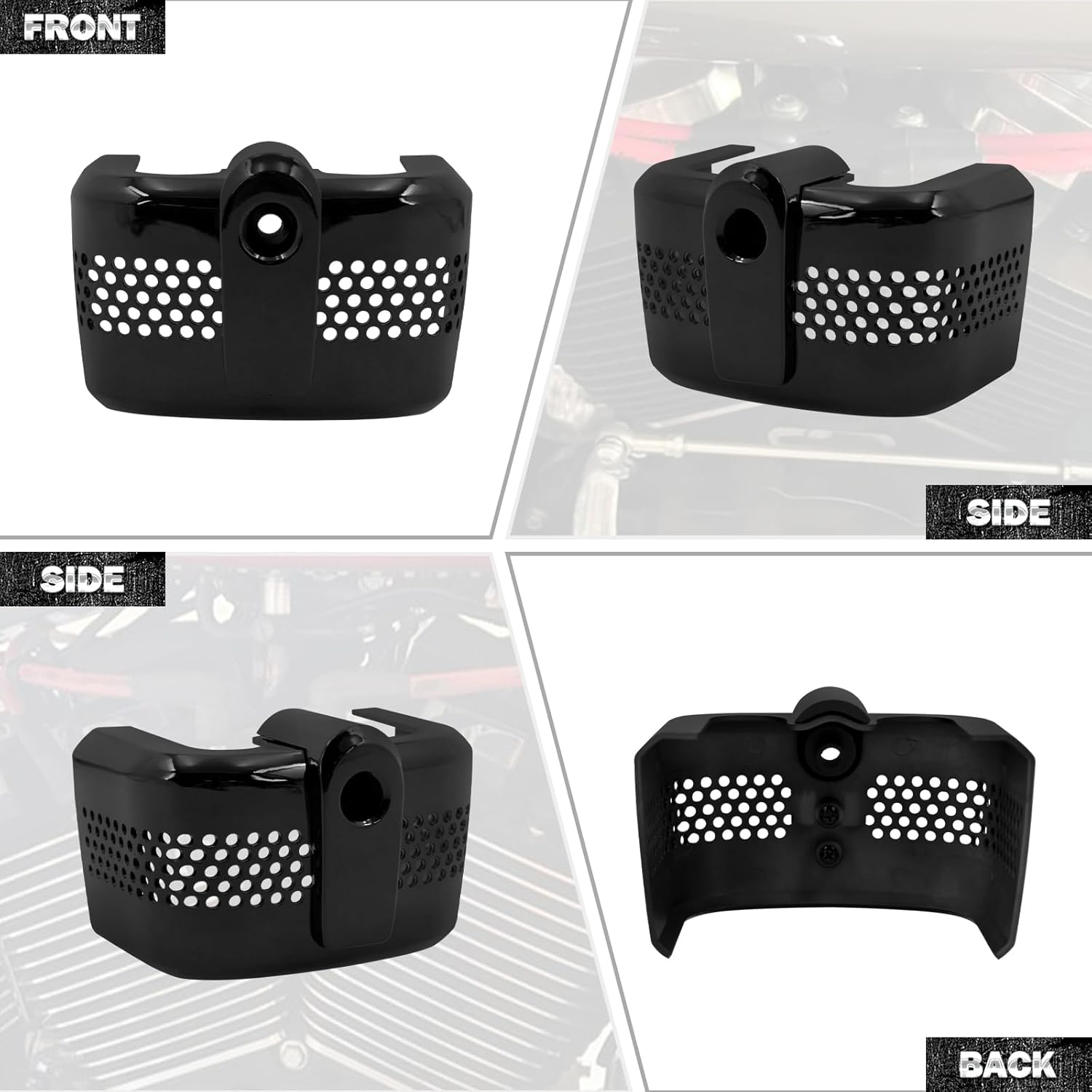 HDBUBALUS Motorcycle Coil Cover Ignition Coil Cover Fits Harley Softail Street Bob Breakout Low Rider S Heritage Classic 2018+ All Black image number 6