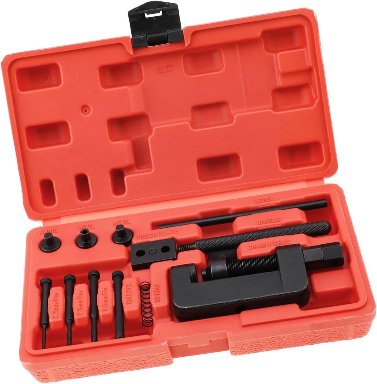 MAEZOE Motorcycle Chain Breaker Tool Kit Efficient Chain Cutter and Rivet Tool Durable Portable for Motorcycles Bikes ATV Repair DIY Enthusiasts Mechanics image number 2