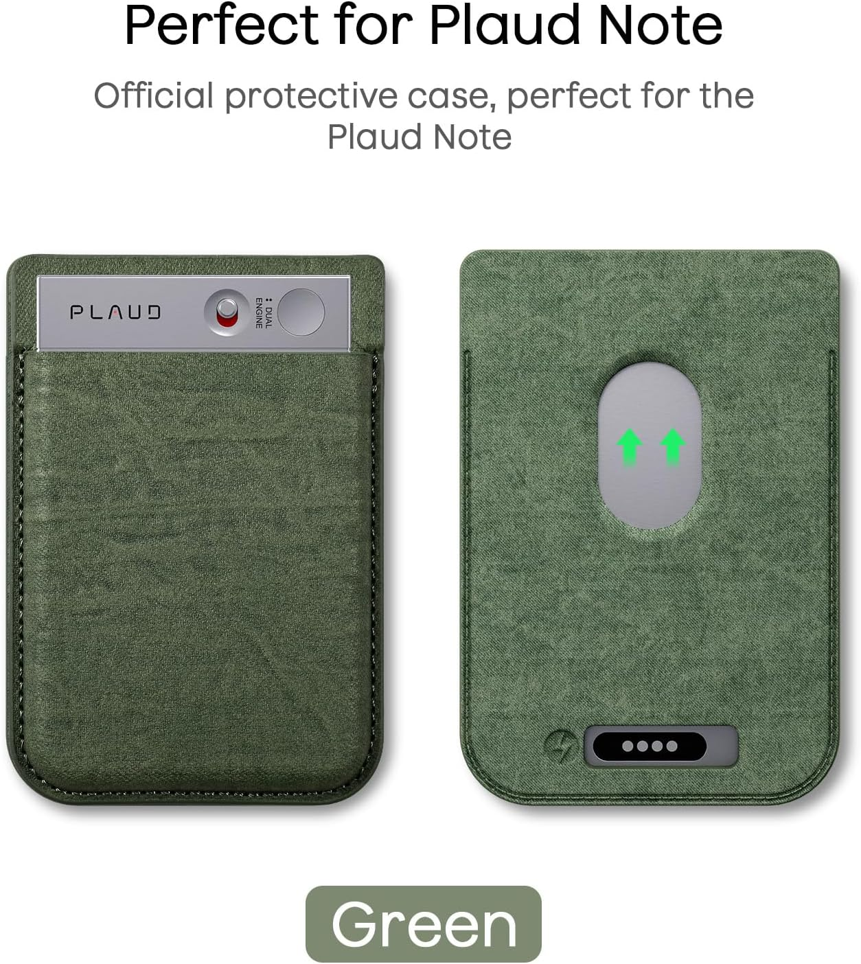 Voice Recorder Carrying Case for Plaud Note Compatible with Plaud Note AI Audio Recorder Portable Protective Case Green image number 3