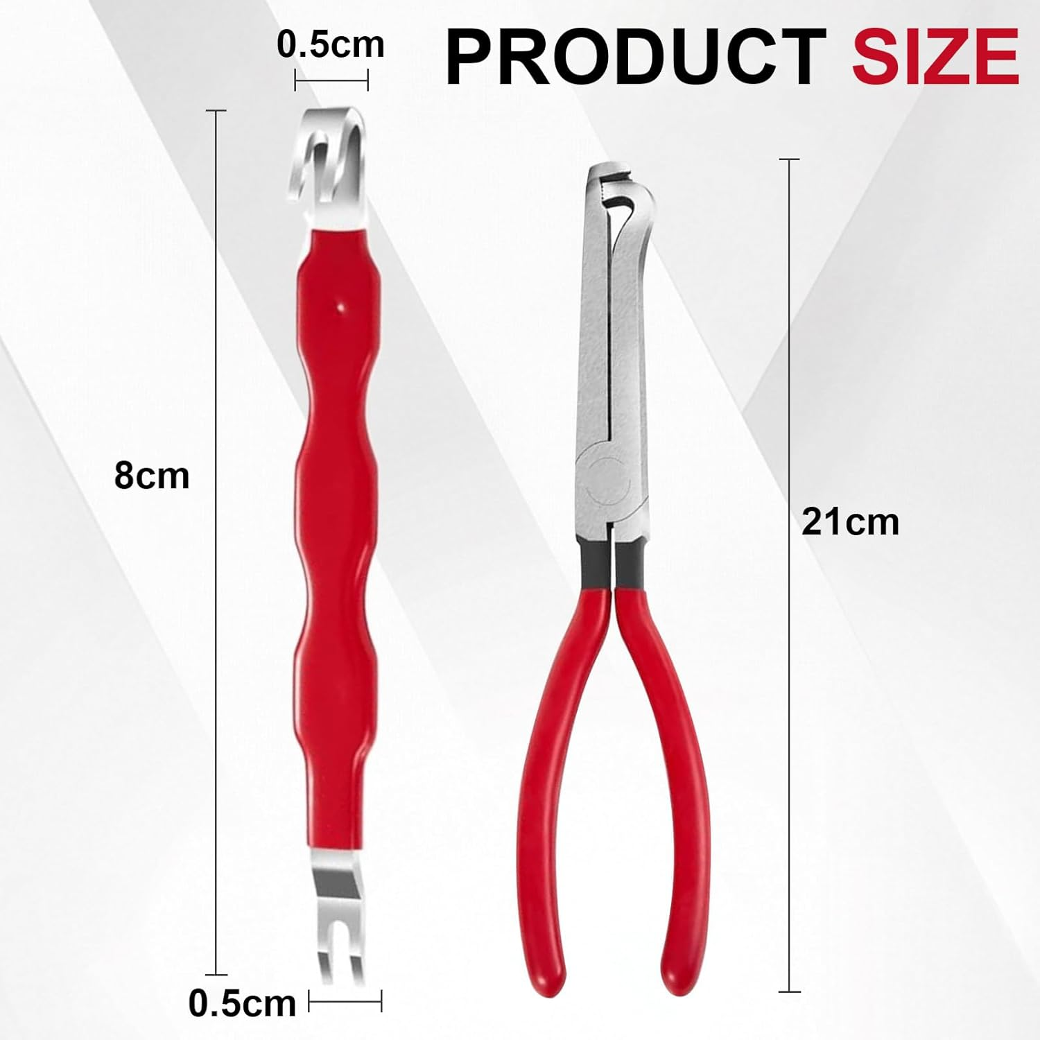 2PCS Automotive Electrical Connector Removal Tool &ndash; Disconnect Pliers & Terminal Separator for Car Wire Harness and Electrical Repairs image number 2