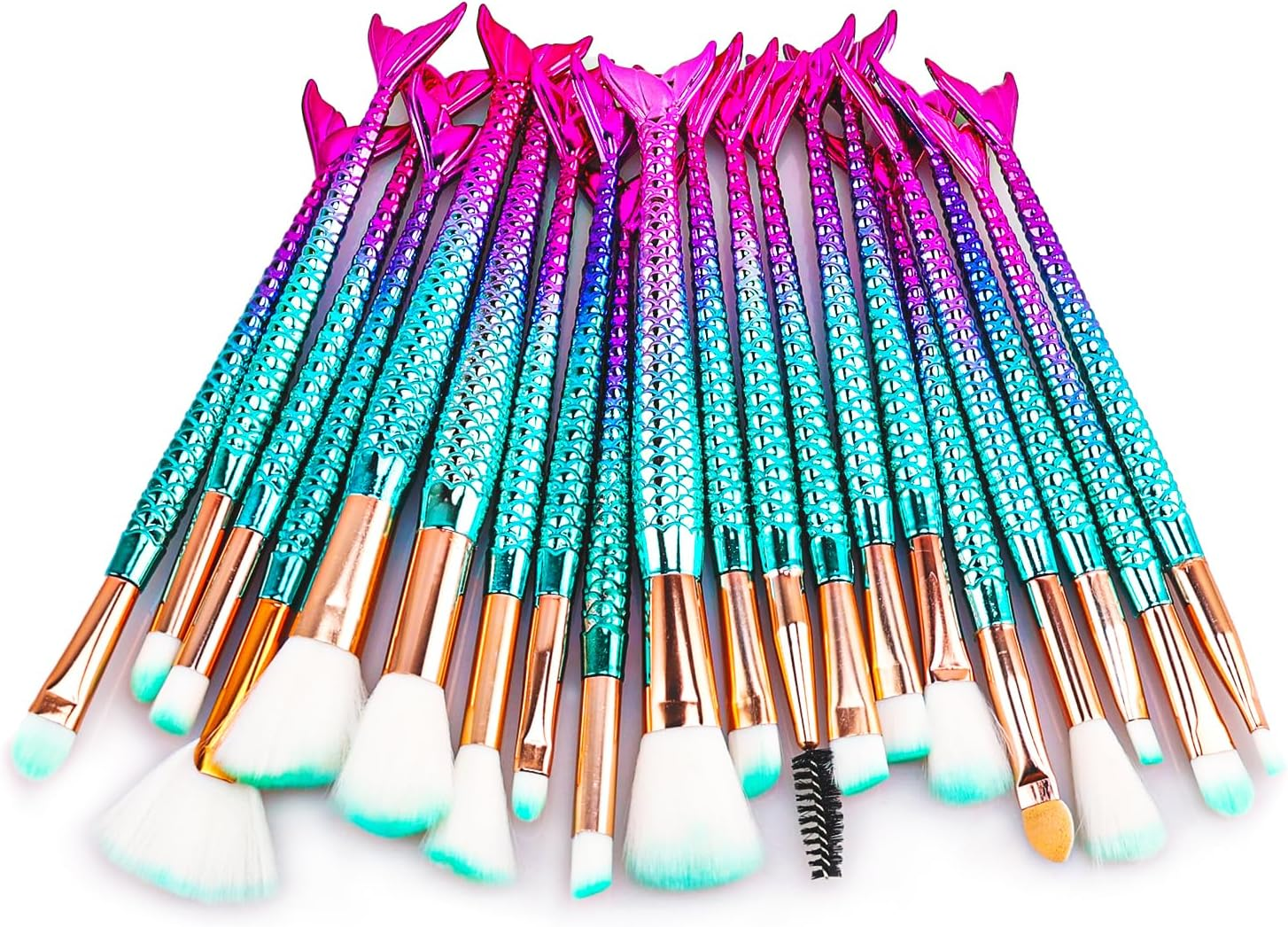 NICEMOVIC Cute Stuff for Tween & Teen Girls, 20PCS Princess Kids Makeup Brushes Sets for Girls, Teen Girl Gifts Trendy Stuff Christmas Gift Ideas Stocking Stuffers for Girls Kids Cute Make up Tool Set image number 5