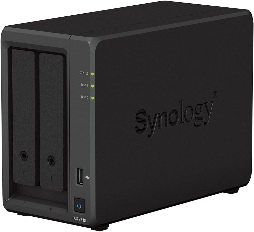 Synology Diskstation DS723+ 2-Bay 3.5" Diskless 2Xgbe NAS (Scalable),Amd Ryzen R1600 Dual Core, 2GB RAM, 1Xusb3, Esata image number 6
