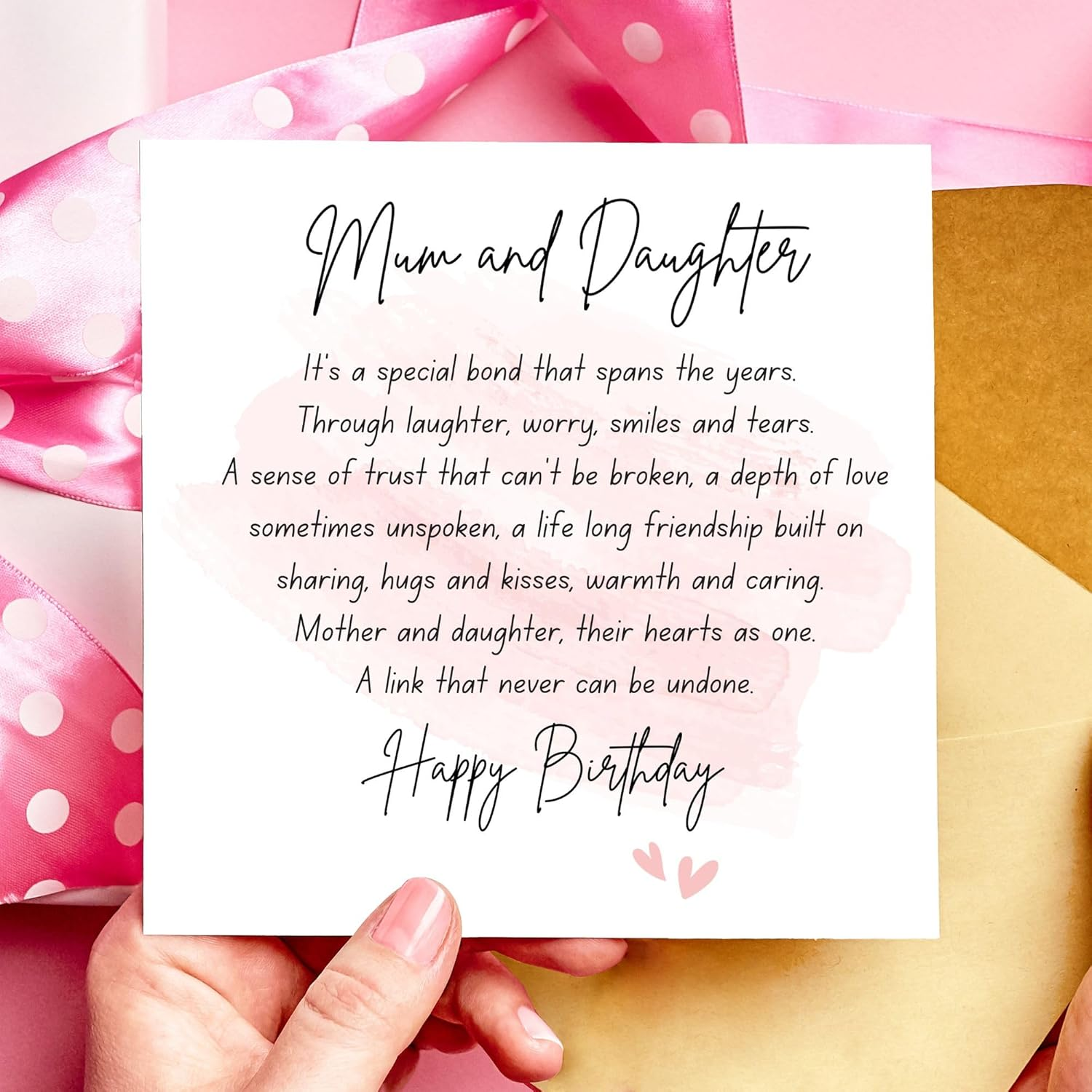Mum Birthday Cards - Birthday Card Mum - Mum Birthday Card - from Daughter - Birthday Cards for Women - 60Th 70Th 80Th 90Th - Happy Cute Sentimental Special Mother - 14Cm&hellip; image number 5