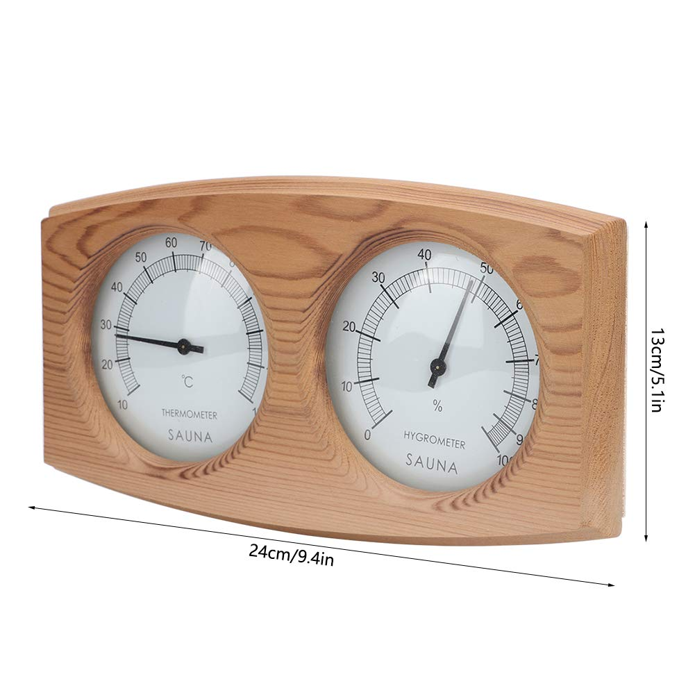 Zerodis 2 -In -1 Cedar Wood Hygrometer Thermometer Hygrometer image number 5