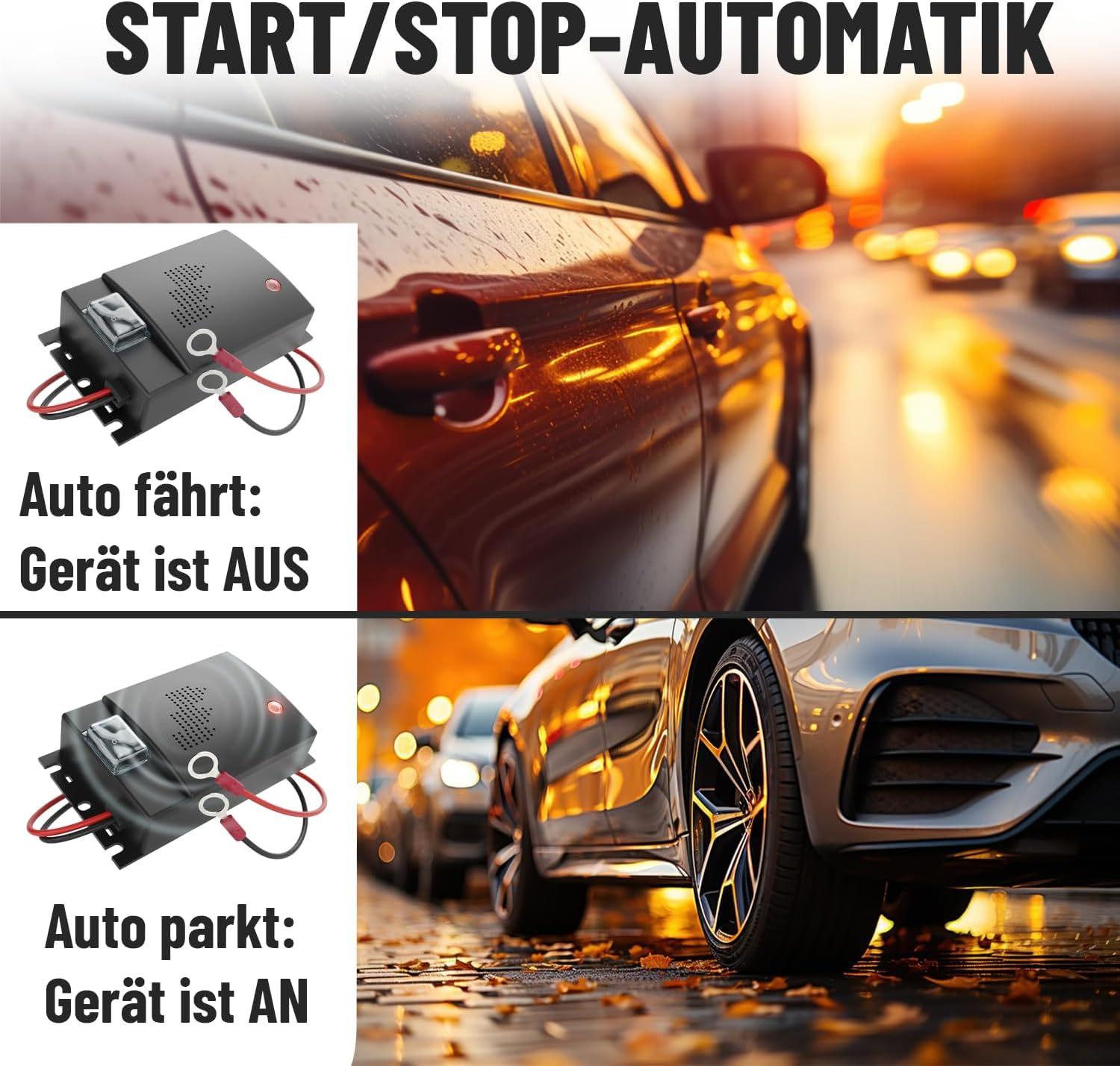 Greate. 3 X Marten Deterrent Car with 12 V Battery Connection &ndash; Marten Deterrent Car for Engine Compartment &ndash; Mader Repellent, Marten Protection for Car, Marten Repellent Car, Marten Ultrasound image number 6