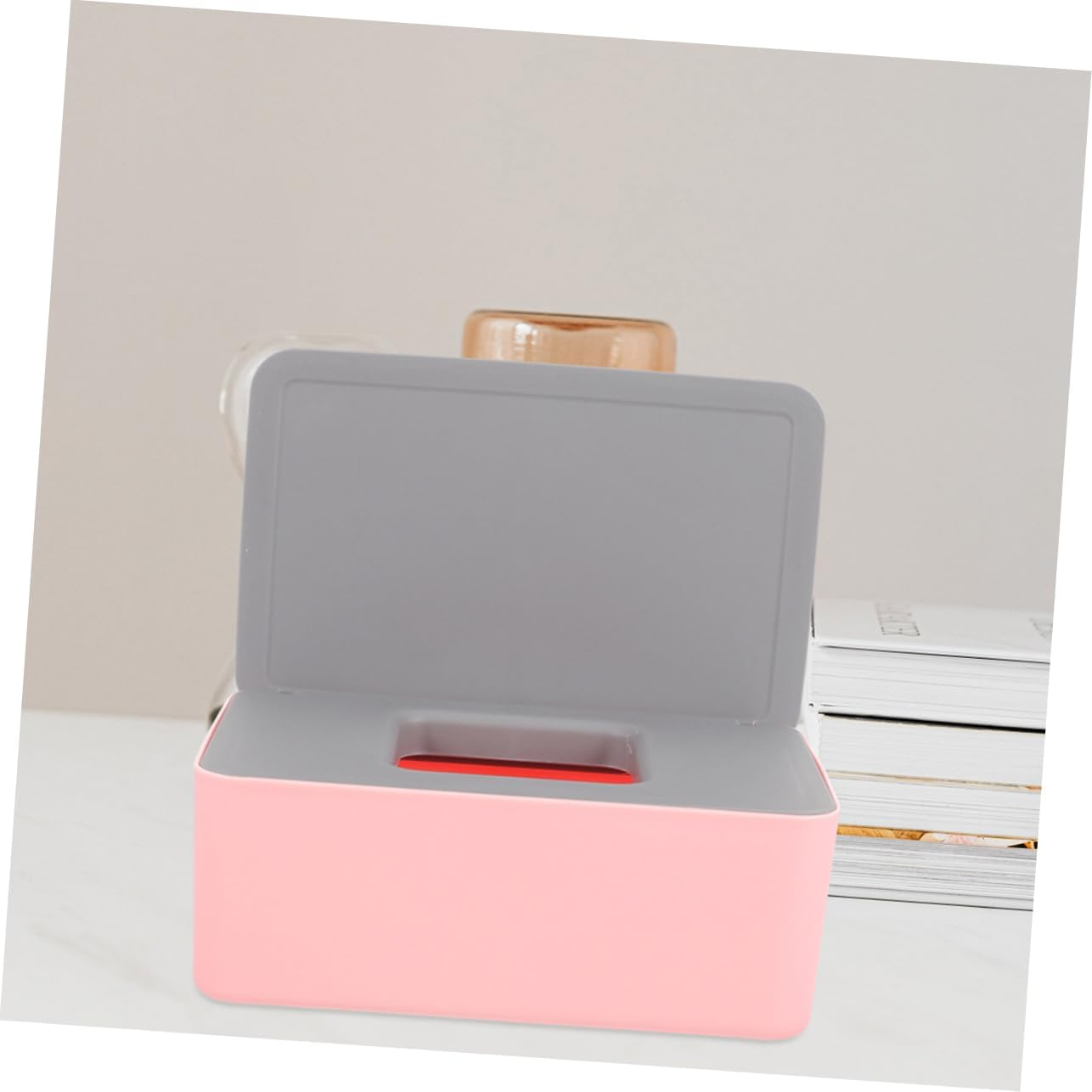 Anneome Wet Tissue Case Portable Wet Wipes Box Sealed Lid Large Capacity Stylish Design image number 5