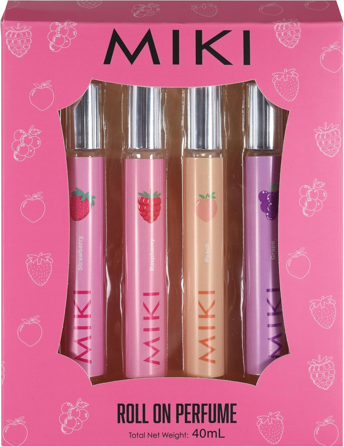 MIKI Roll on Perfume 4-Piece Set