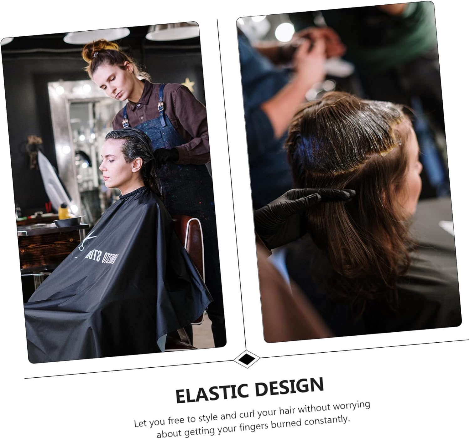 3Pcs Heat Resistant Hair Curler Protective Gloves Professional Heat Hand Safety for Hair Styling and Curling Flexible Comfortable Design image number 2